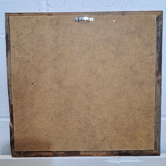 90s Art Canvas Teachers Give Wings To The Dreams Of Child Wood Framed 13.5"x13 - Picture 3 of 5